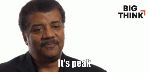 Mustached Man Says Its Peak GIF