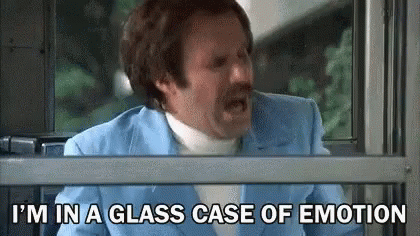 A Man With A Mustache Is Sitting On A Bus And Yelling . GIF