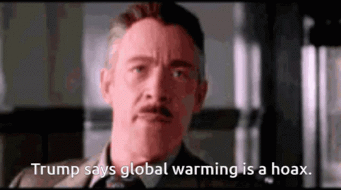A Man With A Mustache Is Talking About Global Warming GIF