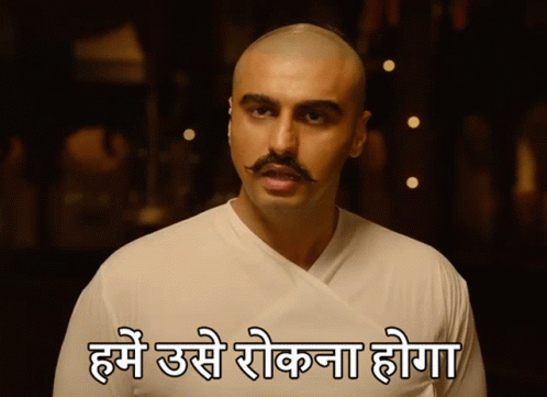 A Man With A Mustache Is Wearing A White Shirt And Has A Caption In Another Language GIF