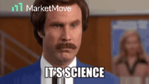 A Man With A Mustache Says " It 'S Science " GIF