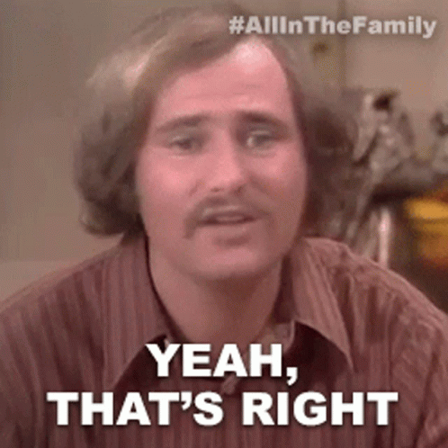 Man With Mustache Saying Yeah That's Right GIF