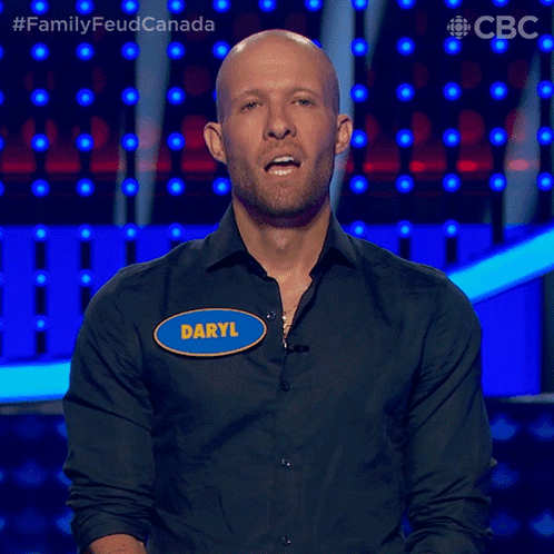 A Man With A Name Tag That Says Daryl Is Ready GIF
