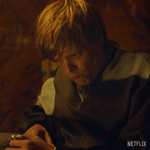 a man with a necklace says you accusing me of something netflix