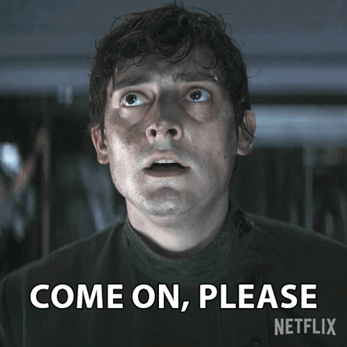Man With Nose Ring Says Come On Please On Netflix Poster GIF