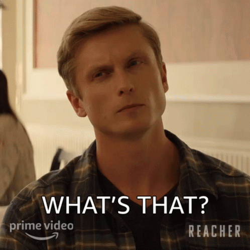 A Man With A Plaid Shirt Says What 'S That GIF