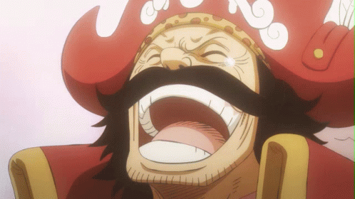 A Man With A Red Hat And Mustache Is Laughing With His Mouth Open GIF