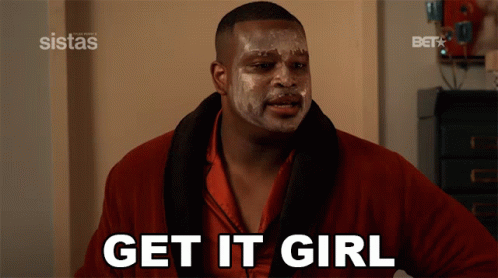 A Man With A Sistas Logo On The Bottom Right GIF