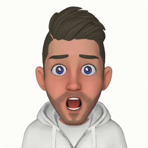 A Man With A Surprised Look On His Face Is Wearing A White Hoodie GIF