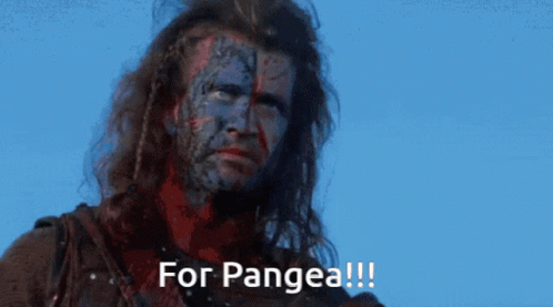 A Man With Blood On His Face Says For Pangea !!! GIF