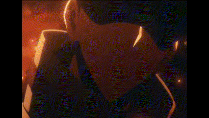 A Man With Blue Eyes Is Standing In Front Of A Fire With The Words `` Dont Test Me '' Written On The Bottom . GIF