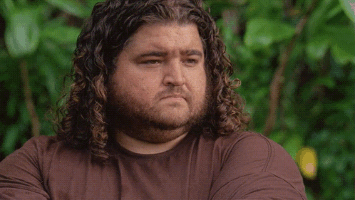 A Man With Curly Hair And A Beard Says That He Has A Bad Feeling About It GIF
