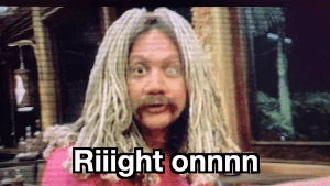 A Man With Dreadlocks And A Moustache Says " Riilight Onnnn " GIF