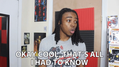 A Man With Dreadlocks Is Saying Okay Cool That 'S All I Had To Know GIF