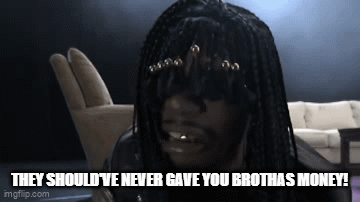 A Man With Dreadlocks Says They Should 'Ve Never Gave You Brothas Money GIF