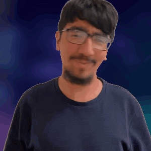 A Man With Glasses And A Beard Is Waving GIF