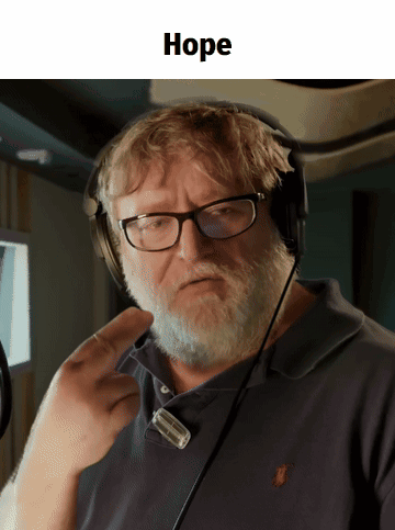 A Man With Glasses And A Beard Is Wearing Headphones With The Word Hope Written Above Him GIF