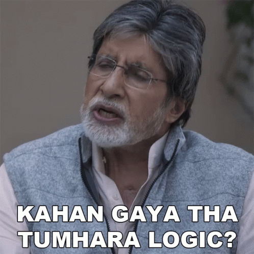 A Man With Glasses And A Beard Says ' Kahan Gaya Tha Tumhara Logic ? ' GIF