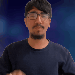 A Man With Glasses And A Beard Shows His Hands GIF
