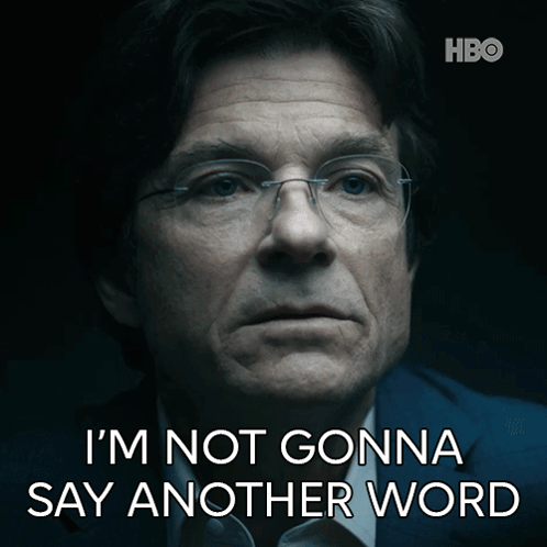 A Man With Glasses And A Caption That Says I 'M Not Gonna Say Another Word GIF
