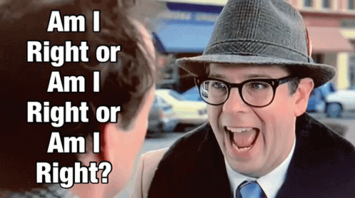 Glasses Man Asking If He Is Right GIF