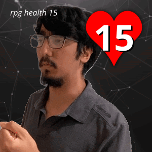 A Man With Glasses And A Heart That Says 15 On It GIF