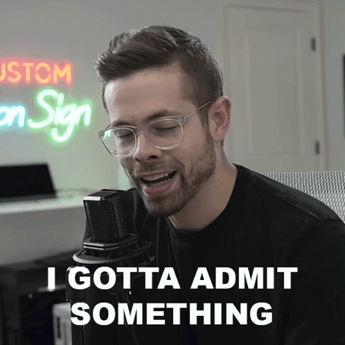 Man With Glasses And Microphone Saying I Gotta Admit GIF