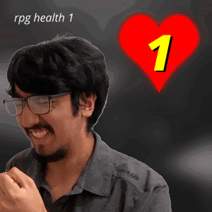 A Man With Glasses And A Red Heart With The Number One On It GIF