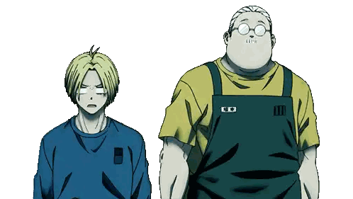 a man with glasses and an apron that says ed