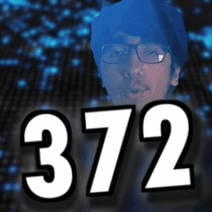 A Man With Glasses And The Number 372 GIF