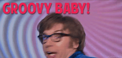 Man With Glasses Making Funny Face Groovy Baby GIF
