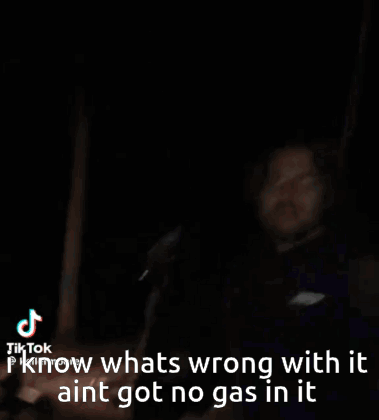 A Man With Glasses Is Making A Funny Face With The Words I Know Whats Wrong With It Aint Got No Gas In It GIF