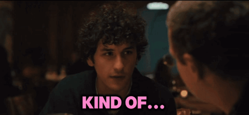 A Man With Glasses Says I Mean Not Really ... GIF