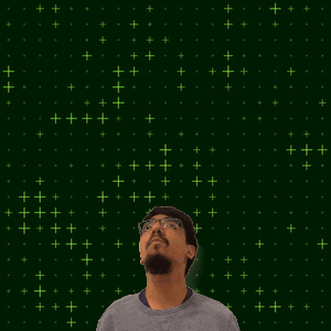 A Man With Glasses Stands In Front Of A Green Background With The Number 10 On It GIF