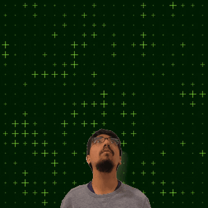 A Man With Glasses Stands In Front Of A Green Background With The Number 20 GIF