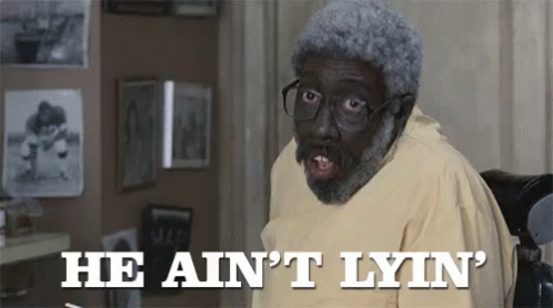 A Man With Gray Hair And Glasses Says He Ain 'T Lyn ' GIF