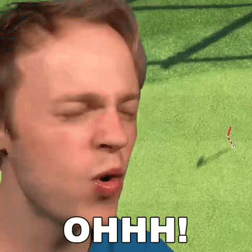 A Man With His Eyes Closed And The Words Ohhh Written On His Face GIF