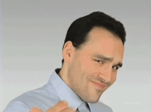 A Man With His Eyes Closed And The Words They 'Re High Quality Below Him GIF