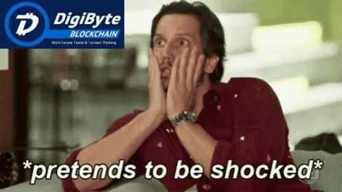 A Man With His Hands On His Face And The Words Pretends To Be Shocked Behind Him GIF
