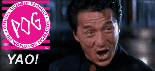A Man With His Mouth Open And The Word Yao Written Below Him GIF