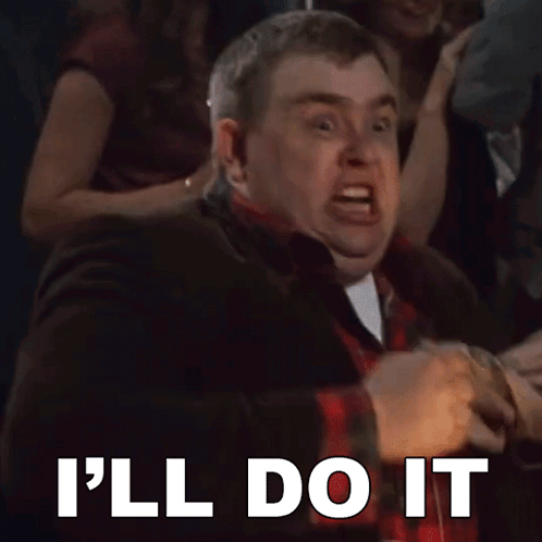 A Man With His Mouth Open And The Words I 'Ll Do It Below Him GIF
