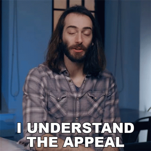 Long-Haired Bearded Man Saying I Understand The Appeal GIF