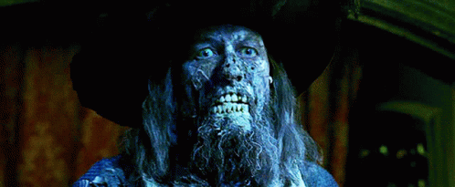 A Man With Long Hair And A Beard Is Wearing A Hat GIF