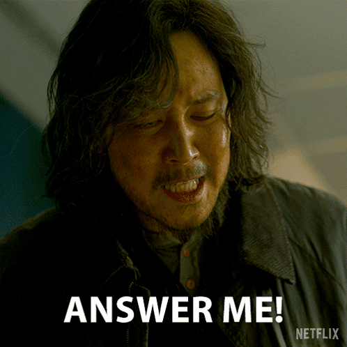 A Man With Long Hair And A Beard Says Answer Me Netflix GIF