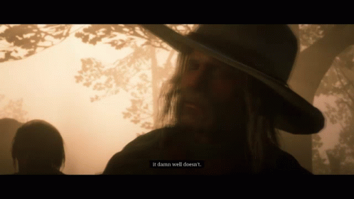 A Man With Long Hair And A Hat Says It Damn Well Does N't GIF