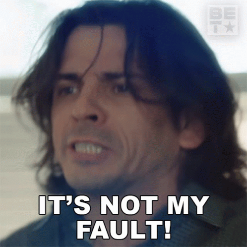 A Man With Long Hair Says It 'S Not My Fault .. GIF