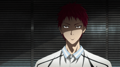 A Man With Red Hair Is Wearing A White Shirt And A Blue Collar GIF