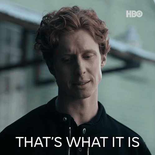 A Man With Red Hair Says " That 'S What It Is " In Front Of Him GIF