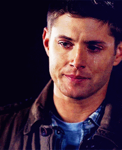 A Man With Tears Running Down His Face GIF
