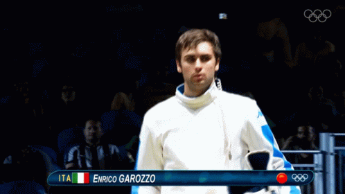 A Man With The Name Enrico Garozzo On The Front GIF
